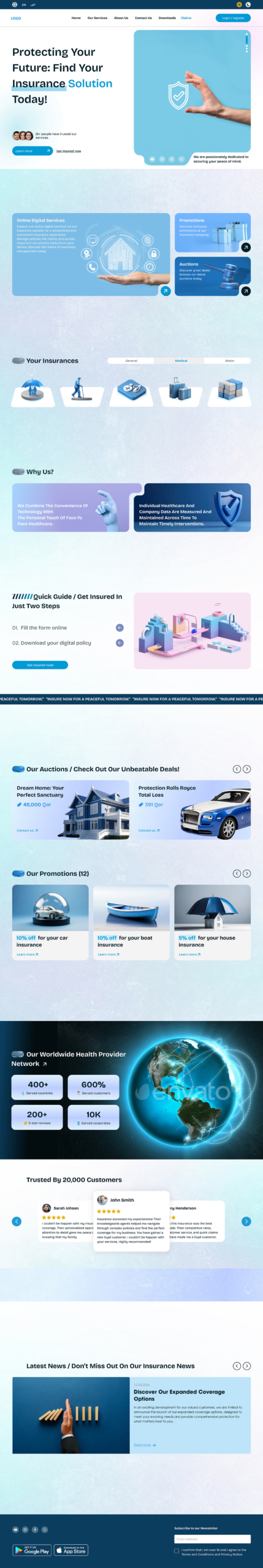 insurance company website